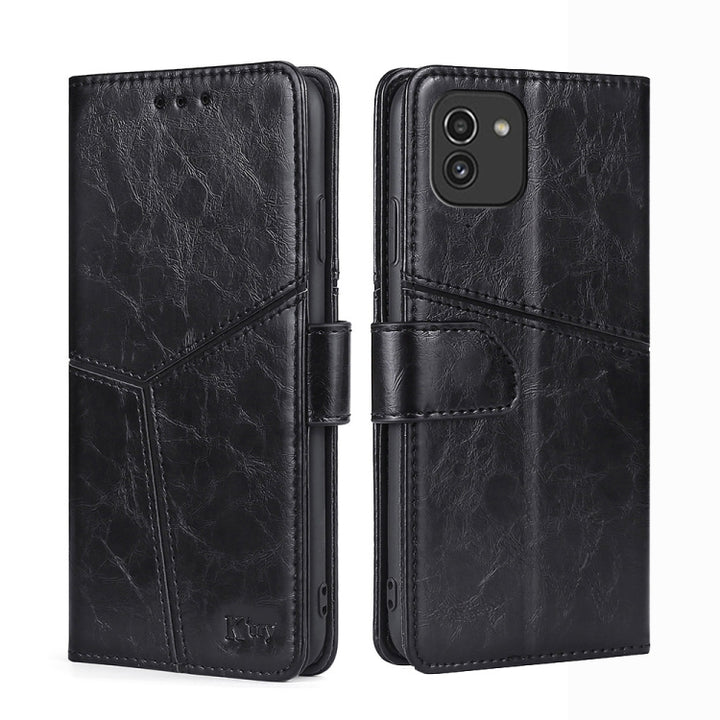 Geometric Stitching Horizontal Flip TPU + PU Leather Phone Case, For Google Pixel 7 5G, For Nokia G21/G11, For Samsung Galaxy A03 EU, For Samsung Galaxy A23 5G, For Samsung Galaxy M33 5G