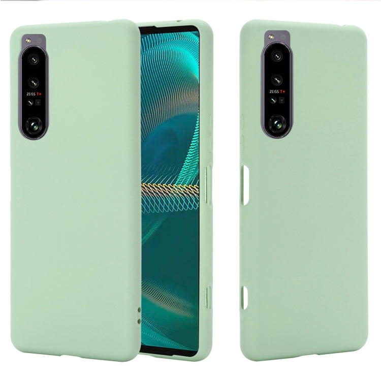 Pure Color Liquid Silicone Shockproof Phone Case, For Sony Xperia 1 IV