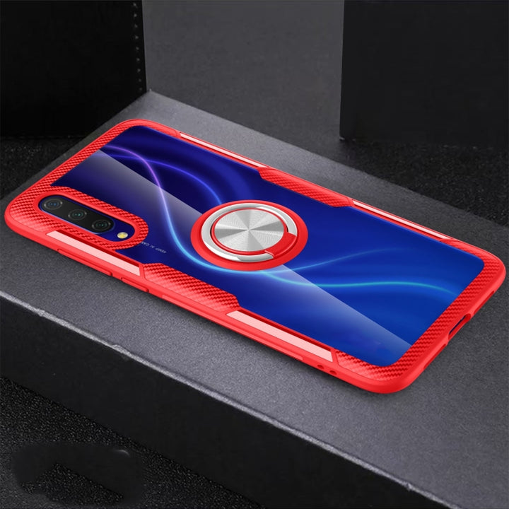 Shockproof Transparent TPU + Acrylic Protective Case with Ring Holder, For Samsung Galaxy A51, For Xiaomi CC9 Pro, For Xiaomi CC9, For Huawei Nova 6, For Huawei P40 Pro, For Vivo X30 Pro