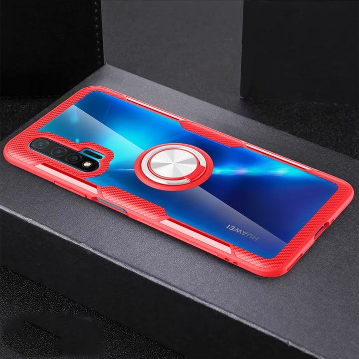 Shockproof Transparent TPU + Acrylic Protective Case with Ring Holder, For Samsung Galaxy A51, For Xiaomi CC9 Pro, For Xiaomi CC9, For Huawei Nova 6, For Huawei P40 Pro, For Vivo X30 Pro