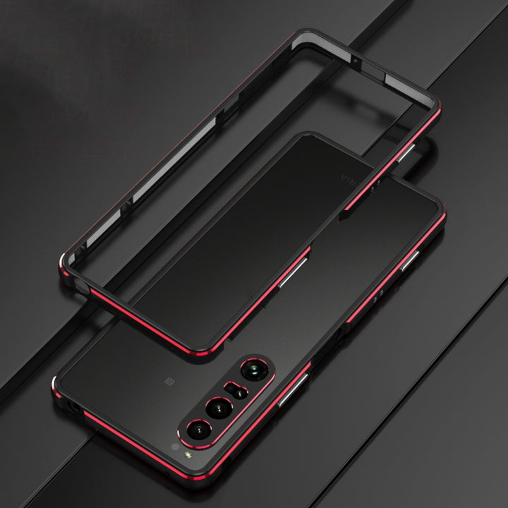 Aurora Series Lens Protector + Metal Frame Protective Phone Case, For Sony Xperia 1 IV