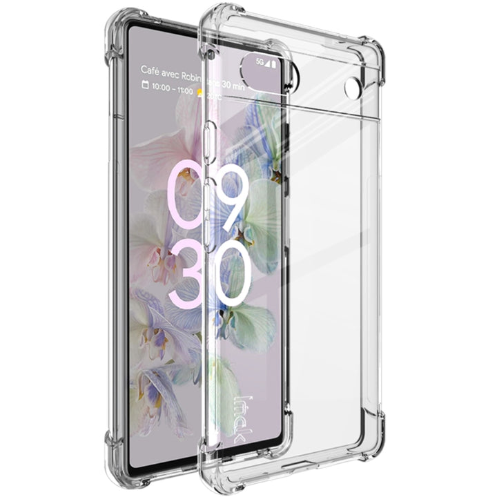 IMAK All-inclusive Shockproof Airbag TPU Phone Case with Screen Protector, For Google Pixel 6a