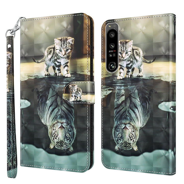 3D Painting Pattern Flip Leather Phone Case, For Samsung Galaxy A22 4G / M32 4G, For Sony Xperia 1 IV, For Sony Xperia 10 IV