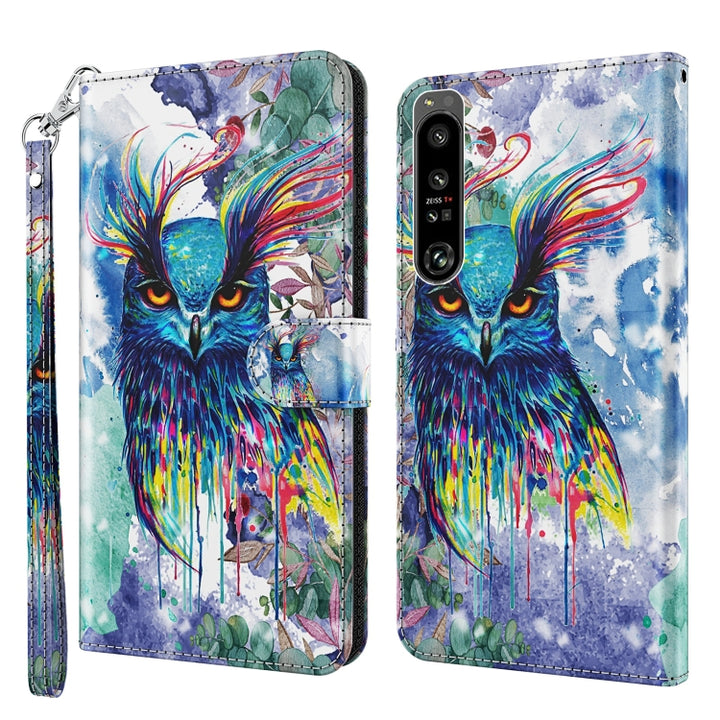 3D Painting Pattern Flip Leather Phone Case, For Samsung Galaxy A22 4G / M32 4G, For Sony Xperia 1 IV, For Sony Xperia 10 IV