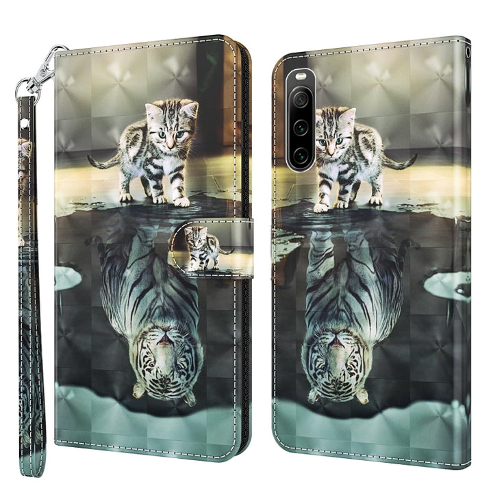 3D Painting Pattern Flip Leather Phone Case, For Samsung Galaxy A22 4G / M32 4G, For Sony Xperia 1 IV, For Sony Xperia 10 IV