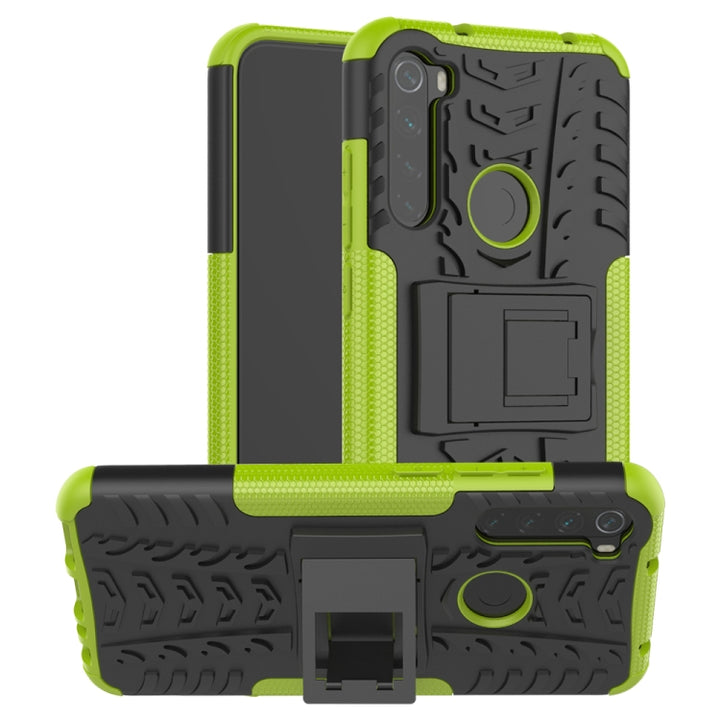 Tire Texture Shockproof TPU+PC Protective Case with Holder, For Xiaomi Mi 10, For Xiaomi 10 Pro, For Xiaomi CC9 Pro, For Xiaomi Redmi Note 8T