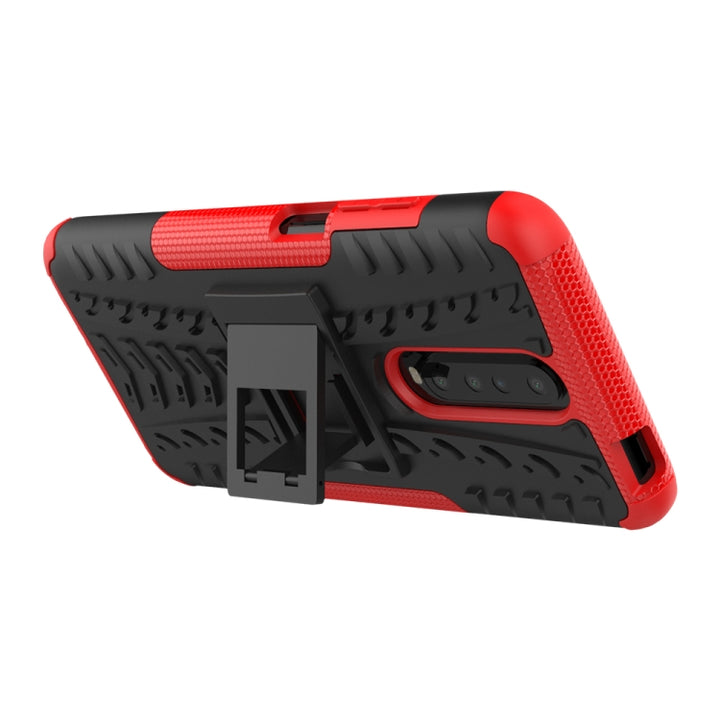 Tire Texture Shockproof TPU+PC Protective Case with Holder, For Xiaomi Redmi K30, For Galaxy A51, For Galaxy A71, For Galaxy Note 10 Lite