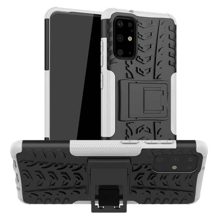 Tire Texture Shockproof TPU+PC Protective Case with Holder, For Galaxy S10e, For Galaxy S20, For Galaxy S20+, For Galaxy S20 Ultra