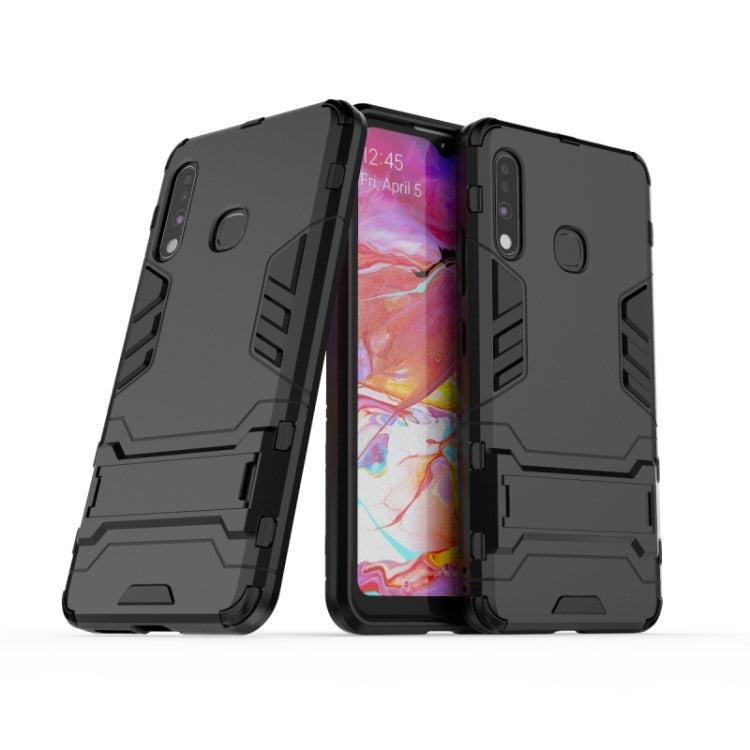 Shockproof PC + TPU with Holder, For OPPO A8, For OPPO Realme 6 Pro, For Huawei Y7p / P40 Lite E, For Huawei Enjoy 10E, For Galaxy A70e