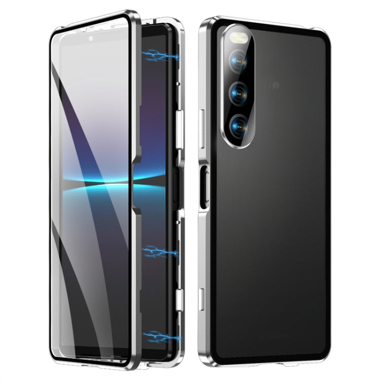 HD Magnetic Metal Tempered Glass Phone Case, For Sony Xperia 10 IV