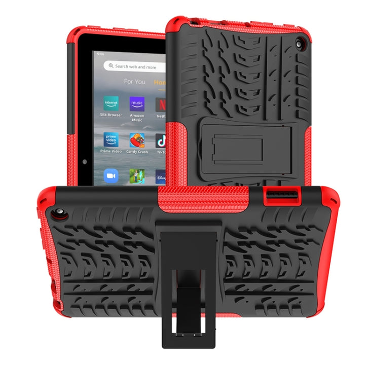 Tire Texture TPU + PC Phone Case with Holder, For Sony Xperia 1 IV, For Amazon Kindle Fire 7 2022