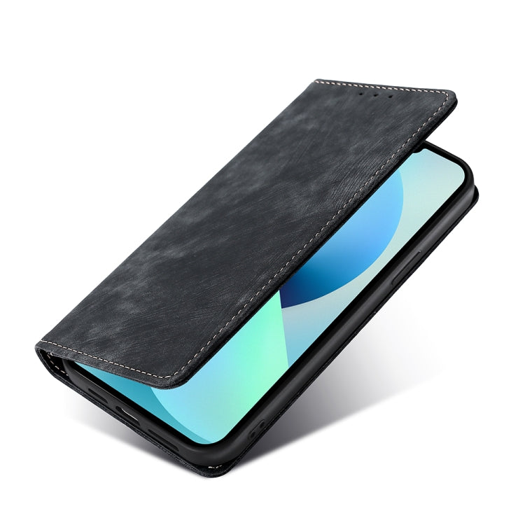 RFID Anti-theft Brush Magnetic Leather Phone Case, For OPPO A36 4G/A76 4G Global, For OPPO Find X2, For OPPO Find X5, For OPPO K10 Pro 5G, For OPPO Reno6 Pro, For OPPO Reno8 5G