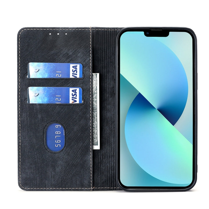 RFID Anti-theft Brush Magnetic Leather Phone Case, For OPPO Reno8 Pro+ 5G, For Realme 9 Pro/V25/Q5 5G, For Realme 9i, For Realme C31, For Realme GT Neo2 5G, For Realme GT Neo3