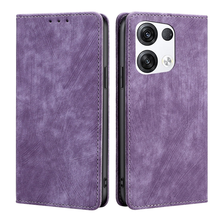 RFID Anti-theft Brush Magnetic Leather Phone Case, For OPPO Reno8 Pro+ 5G, For Realme 9 Pro/V25/Q5 5G, For Realme 9i, For Realme C31, For Realme GT Neo2 5G, For Realme GT Neo3