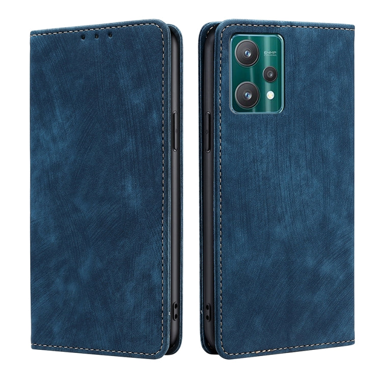 RFID Anti-theft Brush Magnetic Leather Phone Case, For OPPO Reno8 Pro+ 5G, For Realme 9 Pro/V25/Q5 5G, For Realme 9i, For Realme C31, For Realme GT Neo2 5G, For Realme GT Neo3