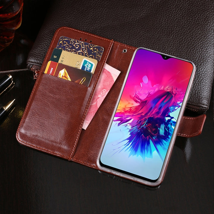 idewei Crazy Horse Texture Horizontal Flip Leather Case with Holder & Card Slots & Wallet, For Infinix Smart 3 Plus, For OPPO Realme 5i, For Galaxy S10e, For Huawei Enjoy 10e