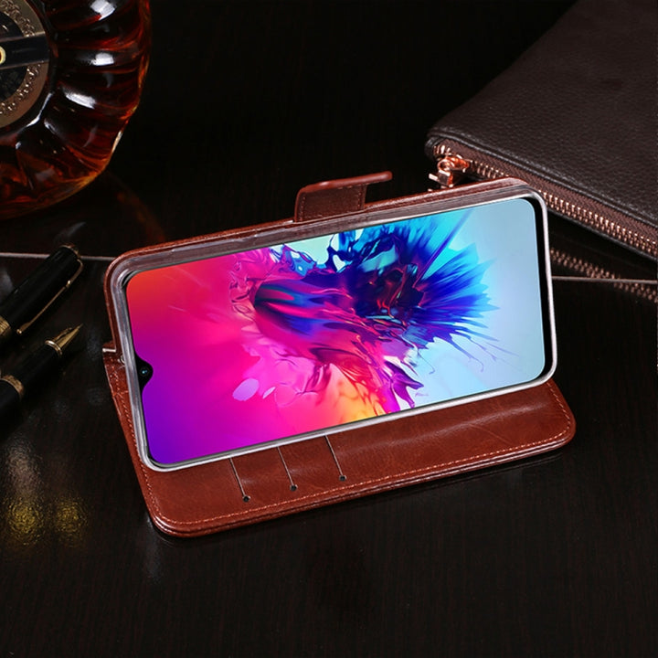 idewei Crazy Horse Texture Horizontal Flip Leather Case with Holder & Card Slots & Wallet, For Infinix Smart 3 Plus, For OPPO Realme 5i, For Galaxy S10e, For Huawei Enjoy 10e