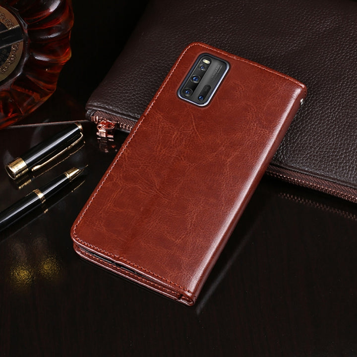 idewei Crazy Horse Texture Horizontal Flip Leather Case with Holder & Card Slots & Wallet, For Vivo IQOO 3, For Xiaomi Black Shark 3, For Alcatel 1S 2020, For Huawei P40 Lite E