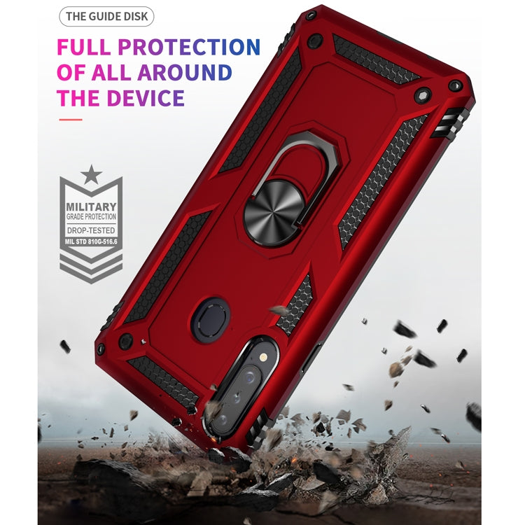 Shockproof TPU + PC Protective Case with 360 Degree Rotating Holder, For Galaxy A20s