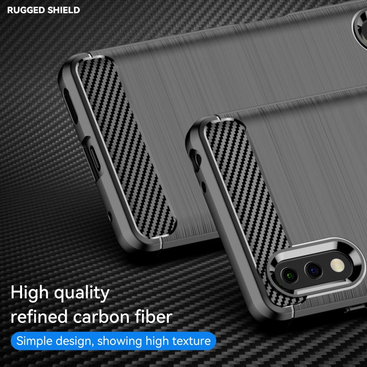 Brushed Texture Carbon Fiber TPU Phone Case, For Sony Xperia Ace II, For Sony Xperia 1 IV, For Sony Xperia 10 IV, For Sony Xperia Ace III