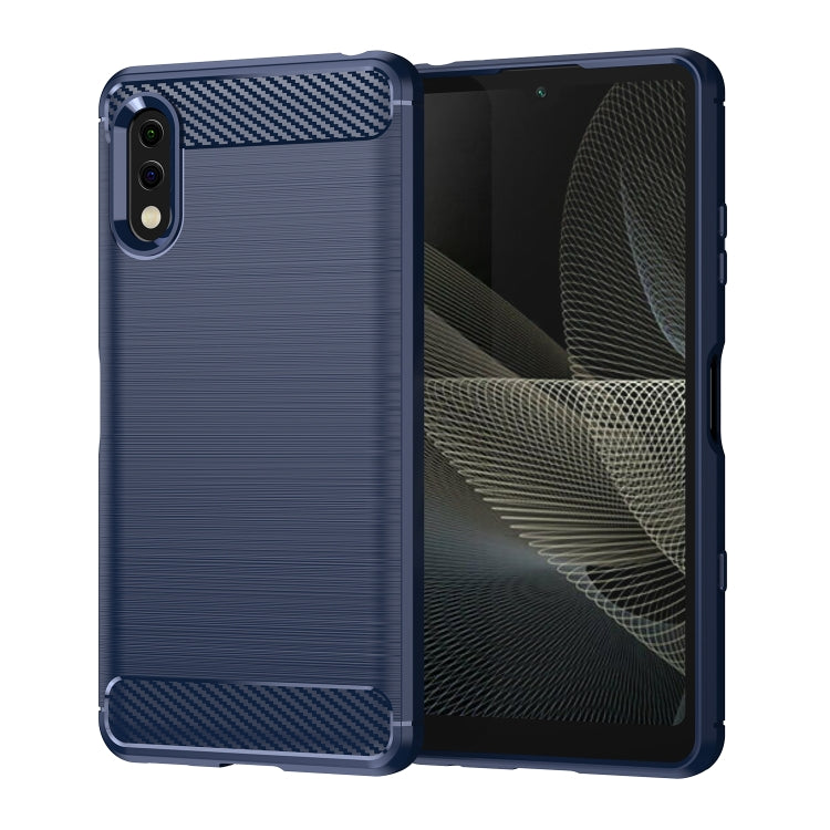 Brushed Texture Carbon Fiber TPU Phone Case, For Sony Xperia Ace II, For Sony Xperia 1 IV, For Sony Xperia 10 IV, For Sony Xperia Ace III