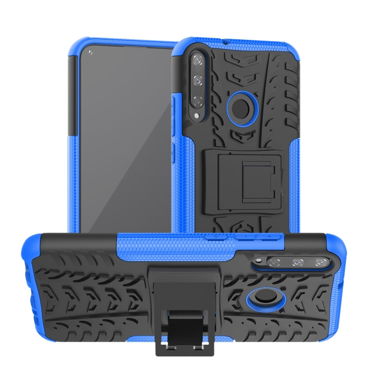 Tire Texture Shockproof TPU+PC Protective Case with Holder, For Motorola Moto E (2020), For Sony Xperia 1 II, For Huawei P40 Lite, For Huawei Y7P