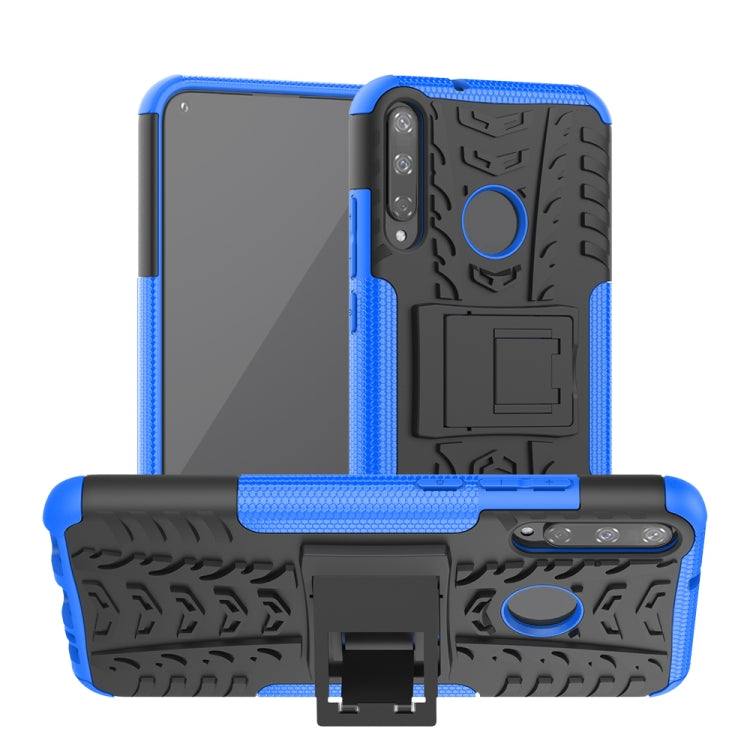 Tire Texture Shockproof TPU+PC Protective Case with Holder, For Huawei Honor Play 3, For LG V60 ThinQ, For Nokia 2.3, For Galaxy A70e