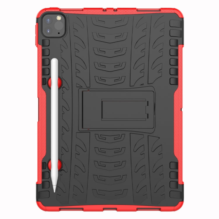 Tire Texture Shockproof TPU+PC Protective Case with Holder, For iPad Pro 11 (2020), For Huawei Matepad Pro 10.8