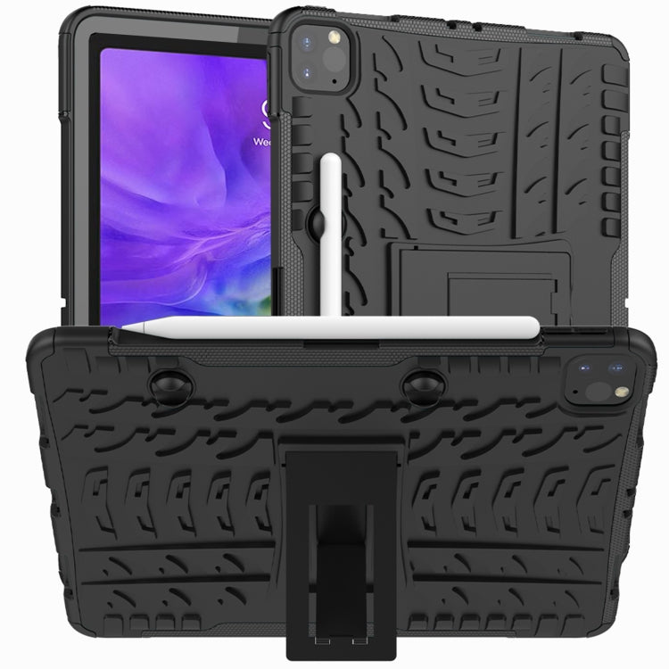 Tire Texture Shockproof TPU+PC Protective Case with Holder, For iPad Pro 11 (2020), For Huawei Matepad Pro 10.8