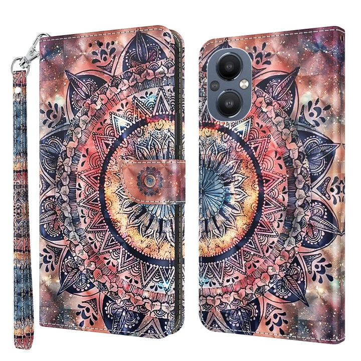 3D Painted Leather Phone Case, For OnePlus Nord N20 5G, For OnePlus Nord N200 5G, For Google Pixel 6a