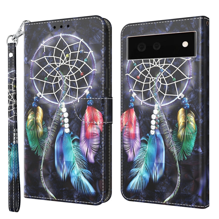 3D Painted Leather Phone Case, For OnePlus Nord N20 5G, For OnePlus Nord N200 5G, For Google Pixel 6a