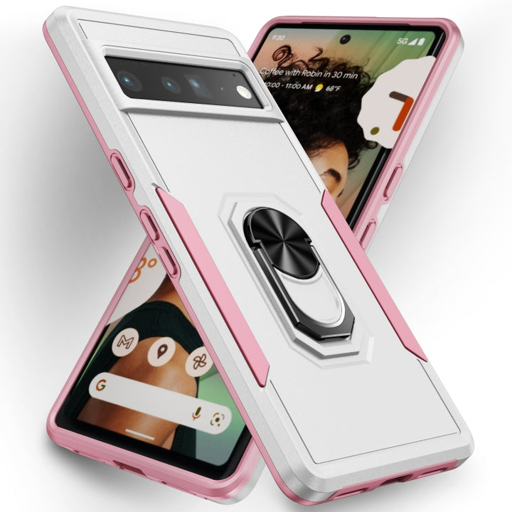 Ring Kickstand Heavy Duty Shockproof Phone Case, For Google Pixel 7 Pro