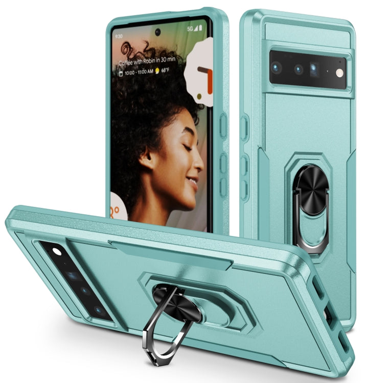 Ring Kickstand Heavy Duty Shockproof Phone Case, For Google Pixel 7 Pro