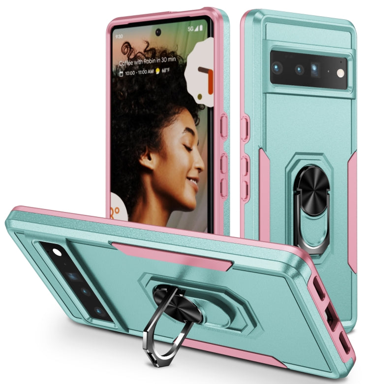 Ring Kickstand Heavy Duty Shockproof Phone Case, For Google Pixel 7 Pro