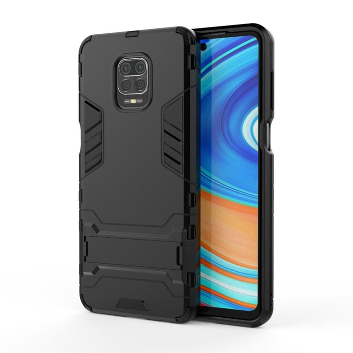 Shockproof PC + TPU Protective Case with Invisible Holder, For Xiaomi Redmi Note 9 Pro Max, For Huawei Y7P