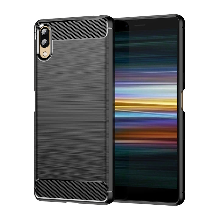 Brushed Texture Carbon Fiber TPU Phone Case, For Sony Xperia L3, For Sony Xperia XZ1, For Sony Xperia 8/8 Lite, For Sony Xperia Ace II, For Sony Xperia 5 III, For Sony Xperia Pro-I