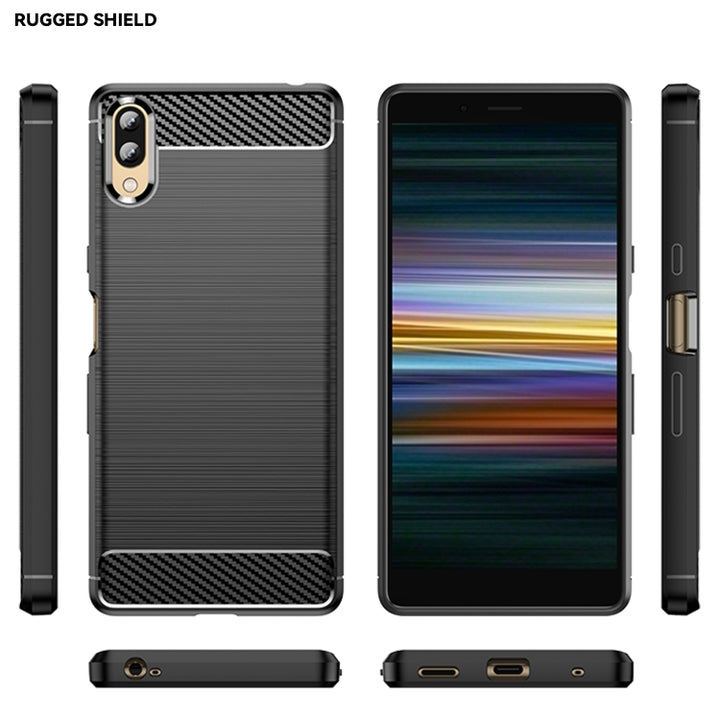 Brushed Texture Carbon Fiber TPU Phone Case, For Sony Xperia L3, For Sony Xperia XZ1, For Sony Xperia 8/8 Lite, For Sony Xperia Ace II, For Sony Xperia 5 III, For Sony Xperia Pro-I