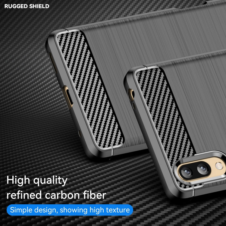 Brushed Texture Carbon Fiber TPU Phone Case, For Sony Xperia L3, For Sony Xperia XZ1, For Sony Xperia 8/8 Lite, For Sony Xperia Ace II, For Sony Xperia 5 III, For Sony Xperia Pro-I