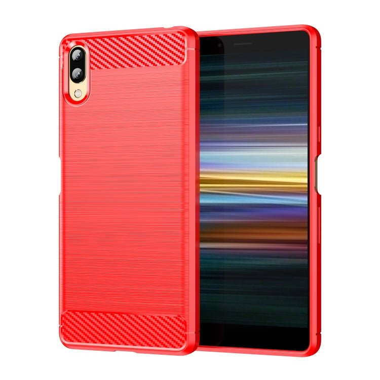 Brushed Texture Carbon Fiber TPU Phone Case, For Sony Xperia L3, For Sony Xperia XZ1, For Sony Xperia 8/8 Lite, For Sony Xperia 5 III, For Sony Xperia Pro-I