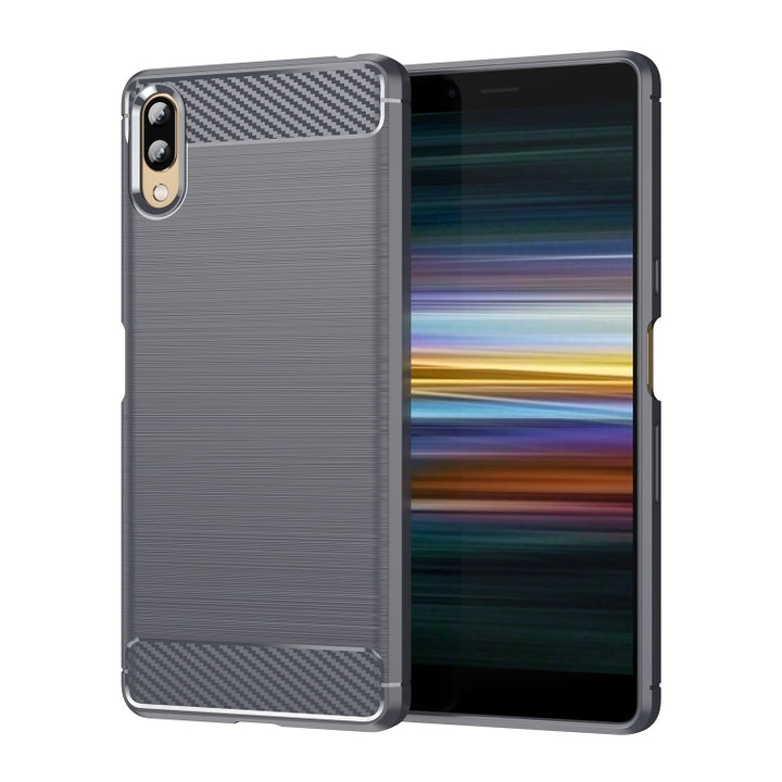 Brushed Texture Carbon Fiber TPU Phone Case, For Sony Xperia L3, For Sony Xperia XZ1, For Sony Xperia 8/8 Lite, For Sony Xperia 5 III, For Sony Xperia Pro-I