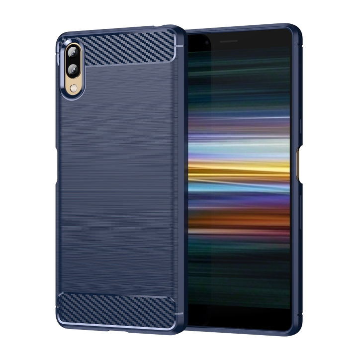 Brushed Texture Carbon Fiber TPU Phone Case, For Sony Xperia L3, For Sony Xperia XZ1, For Sony Xperia 8/8 Lite, For Sony Xperia Ace II, For Sony Xperia 5 III, For Sony Xperia Pro-I