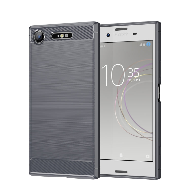 Brushed Texture Carbon Fiber TPU Phone Case, For Sony Xperia L3, For Sony Xperia XZ1, For Sony Xperia 8/8 Lite, For Sony Xperia 5 III, For Sony Xperia Pro-I