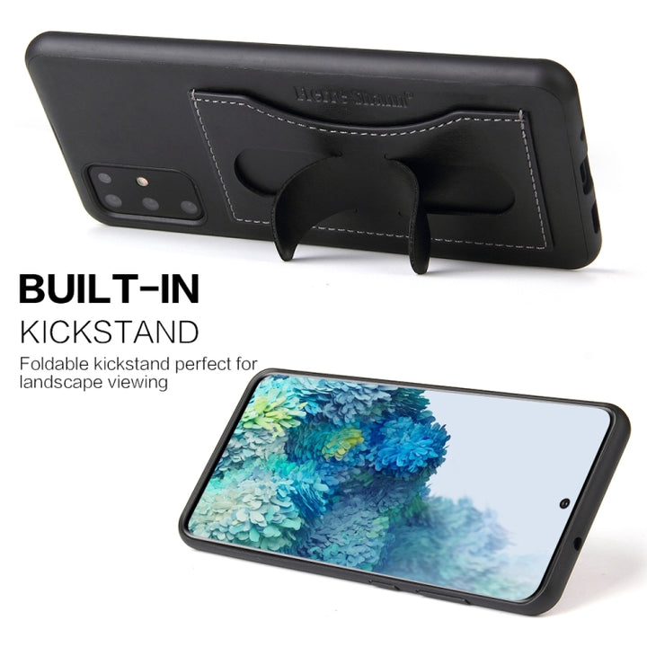 Fierre Shann Full Coverage PU Leather Protective Case with Holder & Card Slot, For Galaxy S20, For Galaxy S20+, For Galaxy S20 Ultra, For Huawei Mate 30, For Huawei Mate 30 Pro