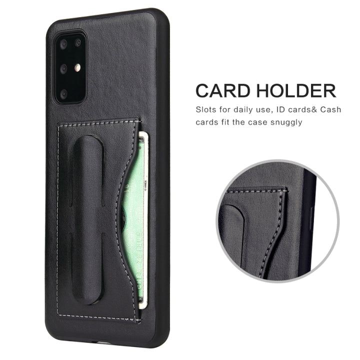 Fierre Shann Full Coverage PU Leather Protective Case with Holder & Card Slot, For Galaxy S20, For Galaxy S20+, For Galaxy S20 Ultra, For Huawei Mate 30, For Huawei Mate 30 Pro