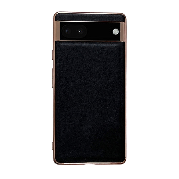 Genuine Leather Xiaoya Series Nano Electroplating Phone Case, For Google Pixel 6, For Google Pixel 6 Pro, For Google Pixel 7, For Google Pixel 7 Pro