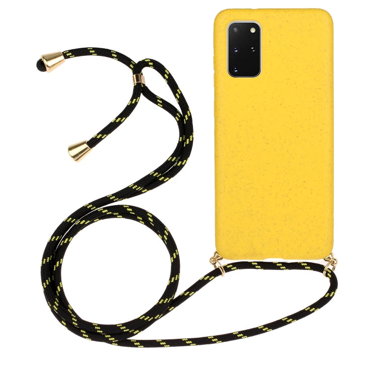 Wheat Straw Material + TPU Protective Case with Lanyard, For Huawei P30, For Huawei P30 Lite, For Huawei P30 Pro, For Galaxy S20 Plus, For Samsung Galaxy S10, For Samsung Galaxy S10 Plus