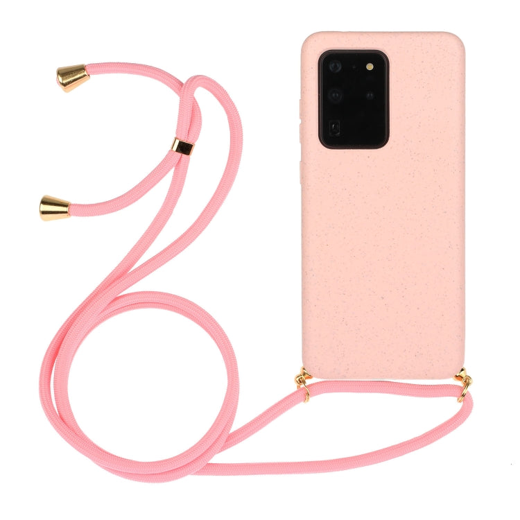 Wheat Straw Material + TPU Protective Case with Lanyard, For Samsung Galaxy S10e, For Samsung Galaxy S20, For Samsung Galaxy S20 Plus, For Samsung Galaxy S20 Ultra