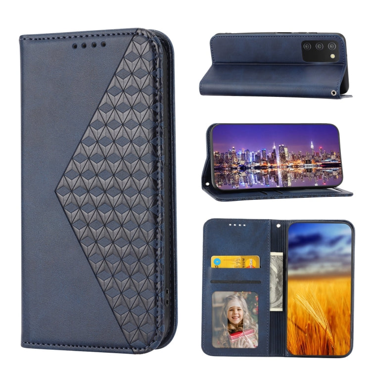 Cubic Grid Calf Texture Magnetic Closure Leather Phone Case, For Nothing Phone 1, For Xiaomi Redmi Note 11S 5G, For Xiaomi Redmi Note 11S Global, For Xiaomi Redmi Note 11 Pro 4G, For Xiaomi Redmi 10C 4G