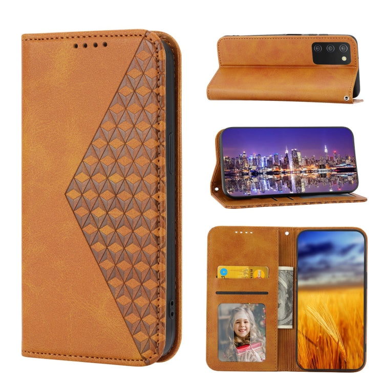 Cubic Grid Calf Texture Magnetic Closure Leather Phone Case, For Nothing Phone 1, For Xiaomi Redmi Note 11S 5G, For Xiaomi Redmi Note 11S Global, For Xiaomi Redmi Note 11 Pro 4G, For Xiaomi Redmi 10C 4G