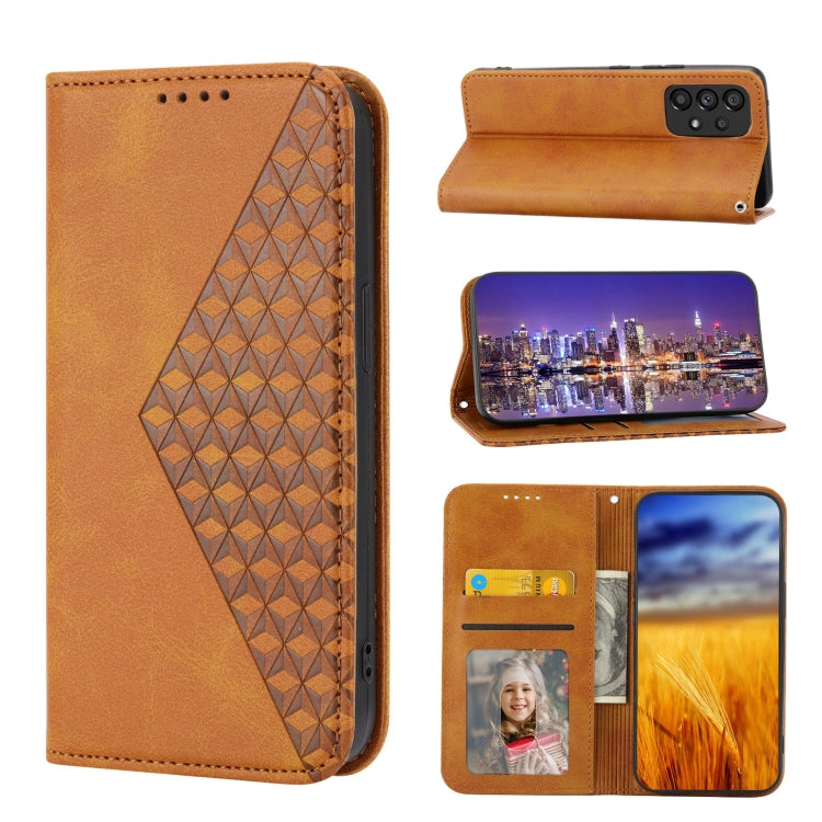 Cubic Grid Calf Texture Magnetic Closure Leather Phone Case, For Xiaomi Redmi 10A, For Xiaomi Redmi Note 11 Pro+, For Xiaomi 11T / 11T Pro, For Xiaomi Redmi Note 11T Pro, For Realme 9i